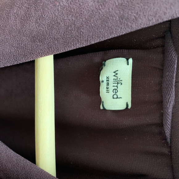 Aritzia wilfred xsmall purple wrap dress - Picture 8 of 10